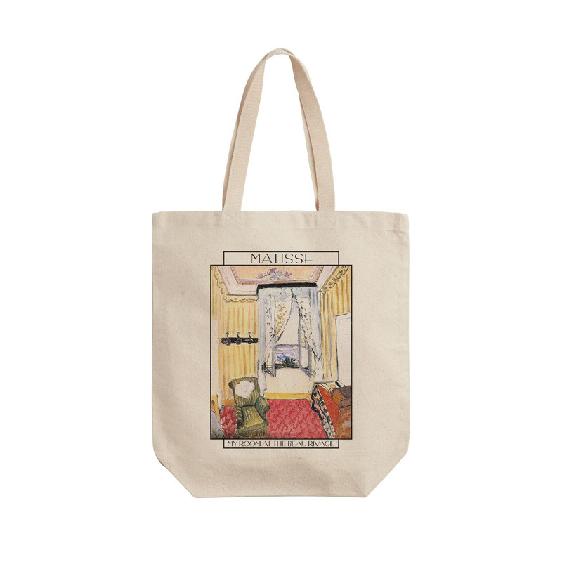 ساک خرید ترمه طراحان ایده مدل اتاق من در ساحل زیبا از ماتیس کد art0629 - L