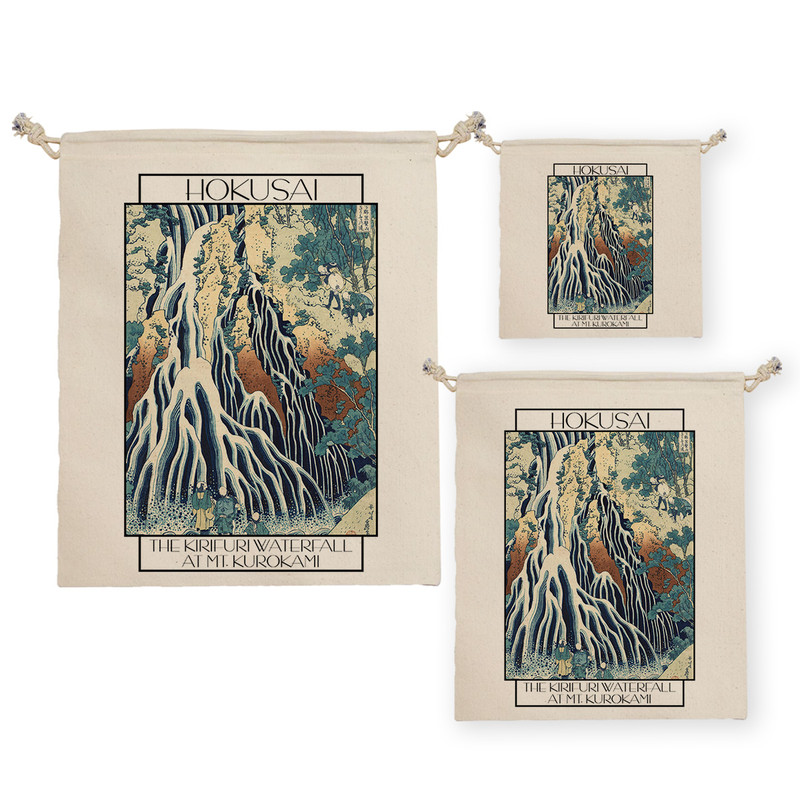 نظم دهنده ترمه طراحان ایده مدل کیسه بنددار آبشار کیریفوری از هوکوسای کد art0251 بسته سه عددی