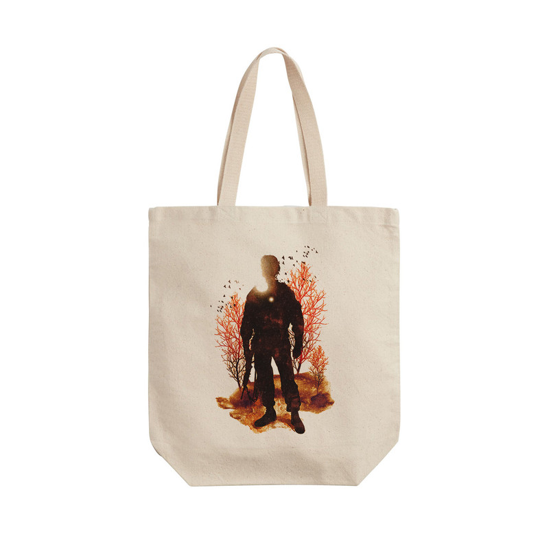 ساک خرید ترمه طراحان ایده مدل مرد جنگی کد cfp1096 - L