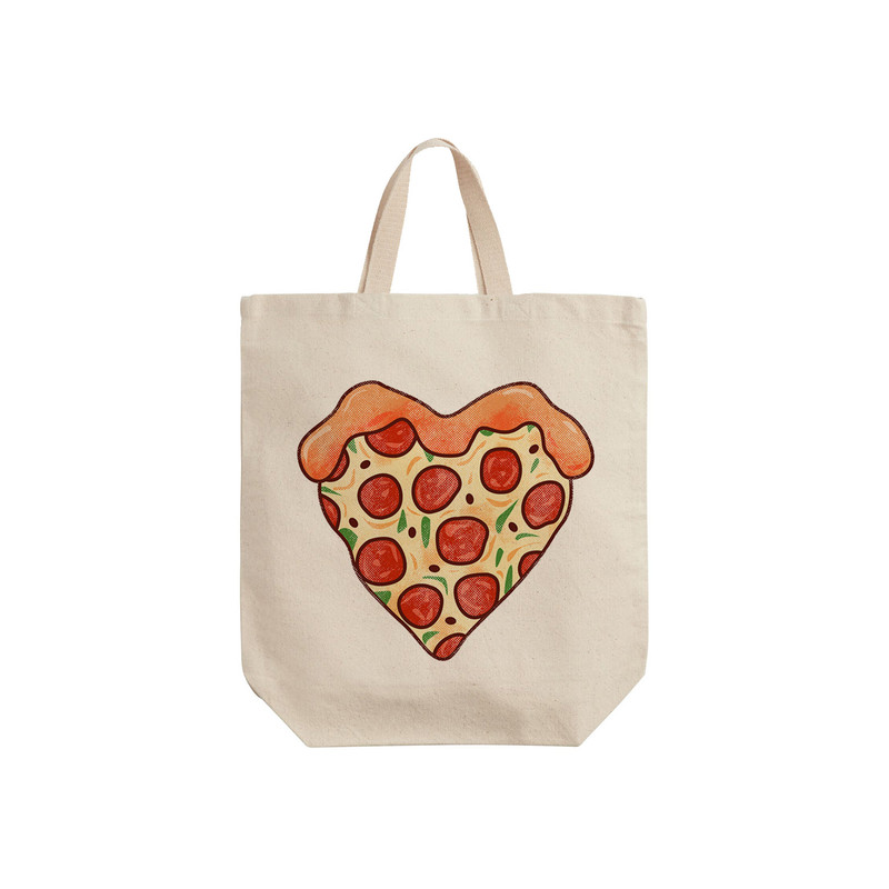 ساک خرید ترمه طراحان ایده مدل عشق پیتزایی کد cfp1134 - S