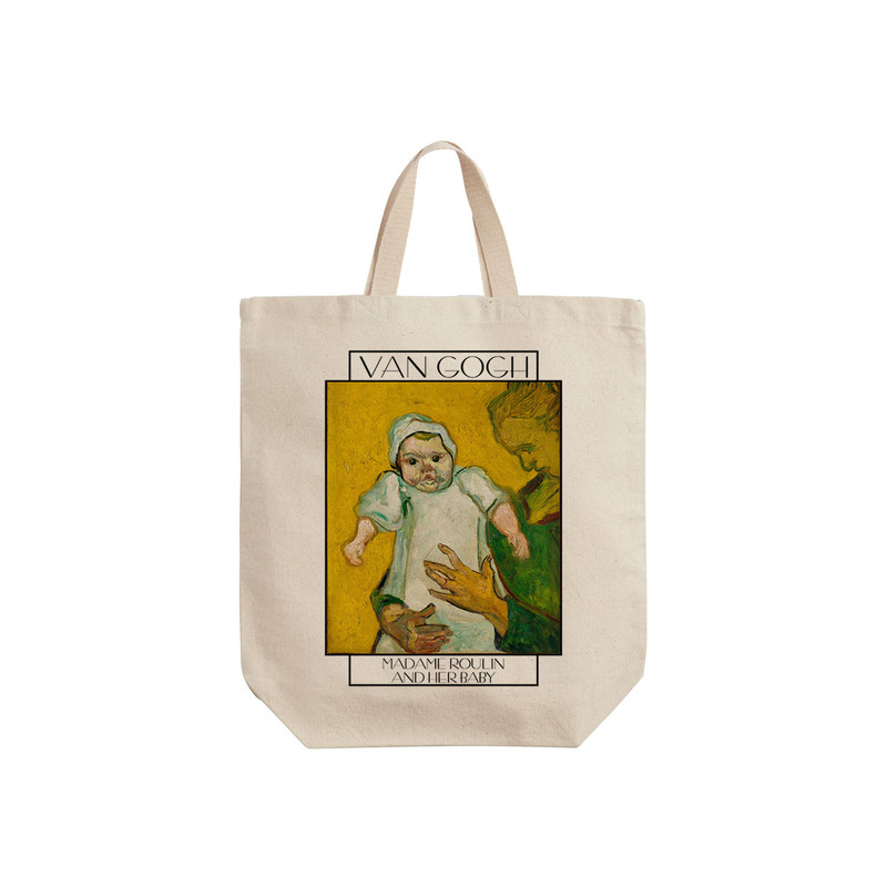 ساک خرید ترمه طراحان ایده مدل خانم رولین و نوزادش از ونگوگ کد 0056 - S