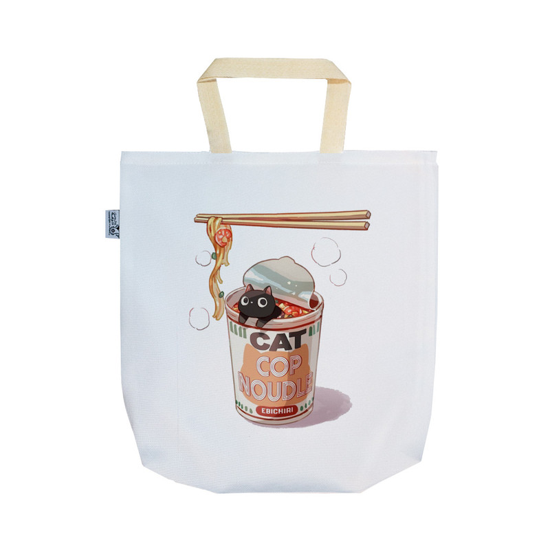 ساک خرید ترمه طراحان ایده مدل گربه در نودل کد strm0644 - SS