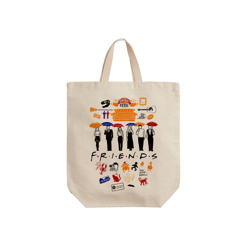 ساک خرید ترمه طراحان ایده مدل نمادهای فرندز کد 1235 - S