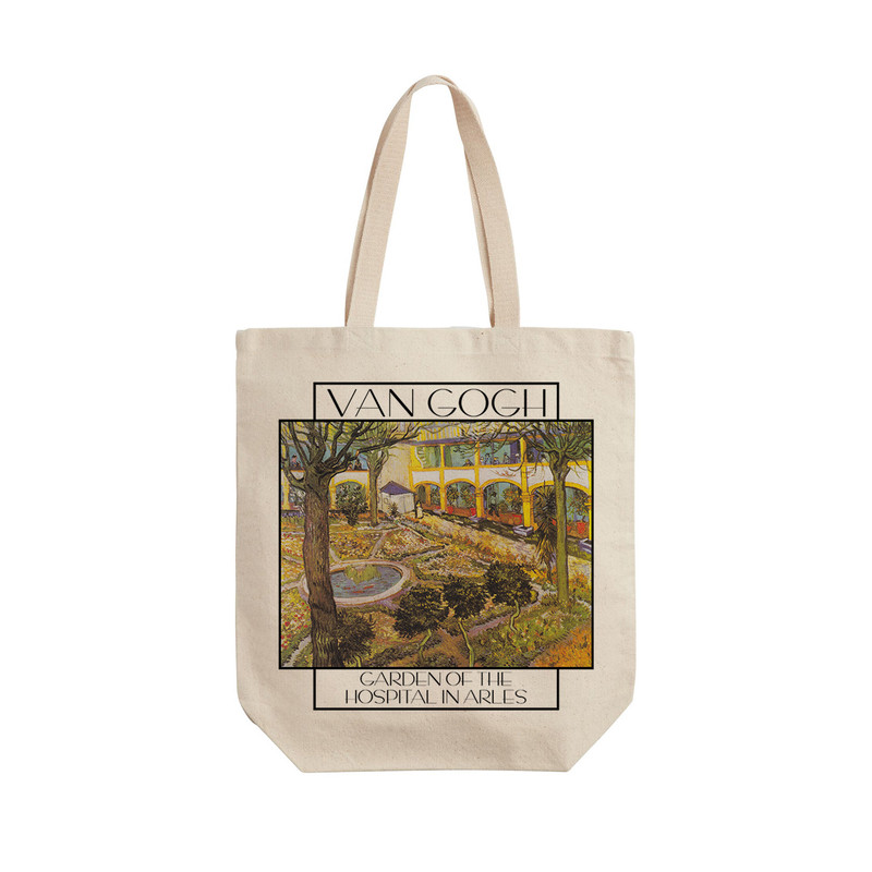 ساک خرید ترمه طراحان ایده مدل باغ بیماستانی در آرلس از ونگوگ کد 0071 - L