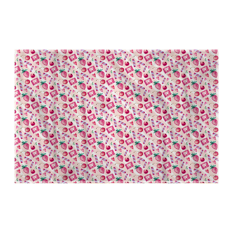 کاغذ کادو ترمه طراحان ایده مدل پترن توت فرنگی و گیلاس کد strm0309