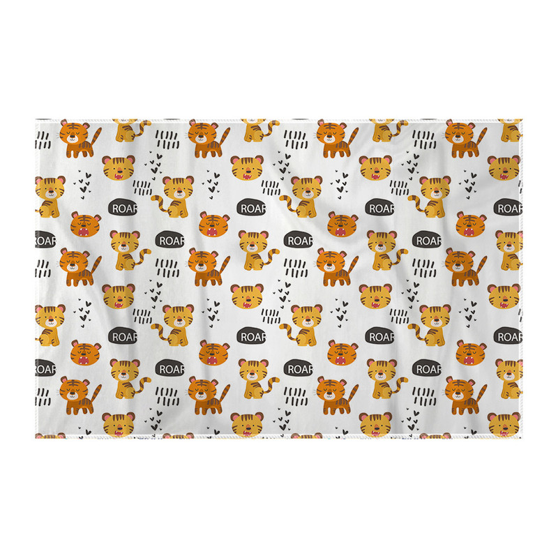 کاغذ کادو ترمه طراحان ایده مدل پترن ببر بامزه کد strm0225