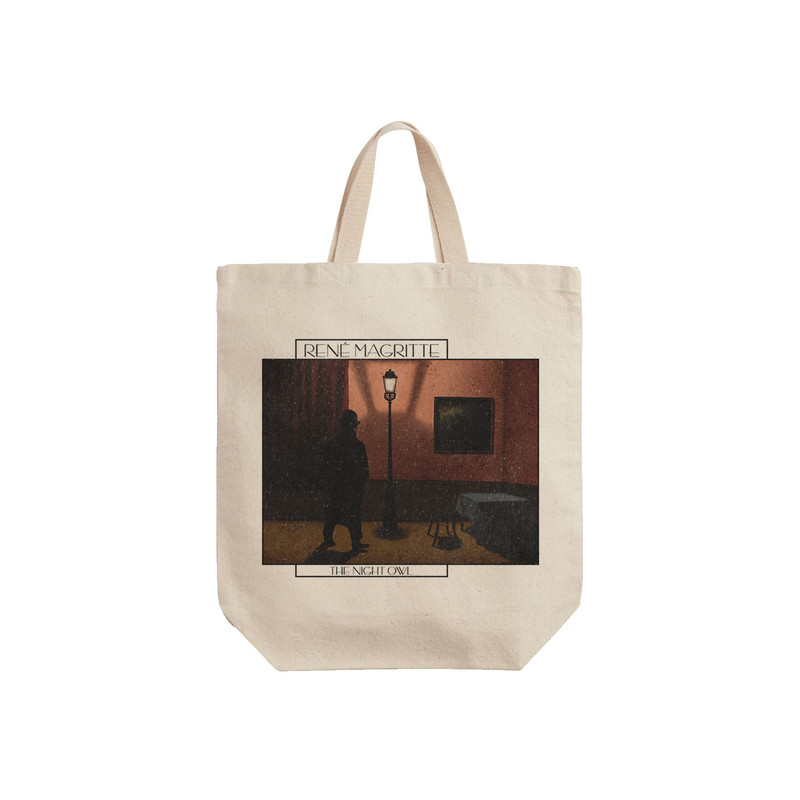 ساک خرید ترمه طراحان ایده مدل جغد شب از ماگریت کد art0435 - S