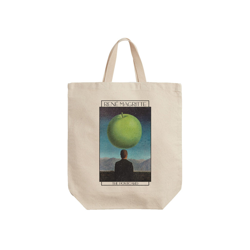 ساک خرید ترمه طراحان ایده مدل کارت پستال از ماگریت کد art0439 - S