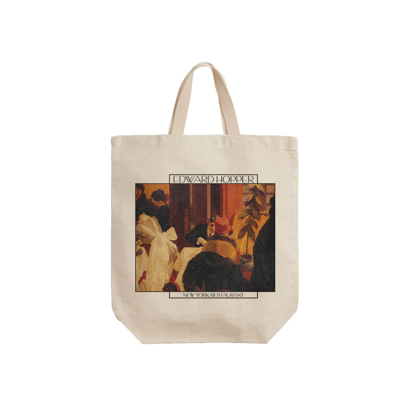 ساک خرید ترمه طراحان ایده مدل رستوران نیویورک از هاپر کد art0529 - S