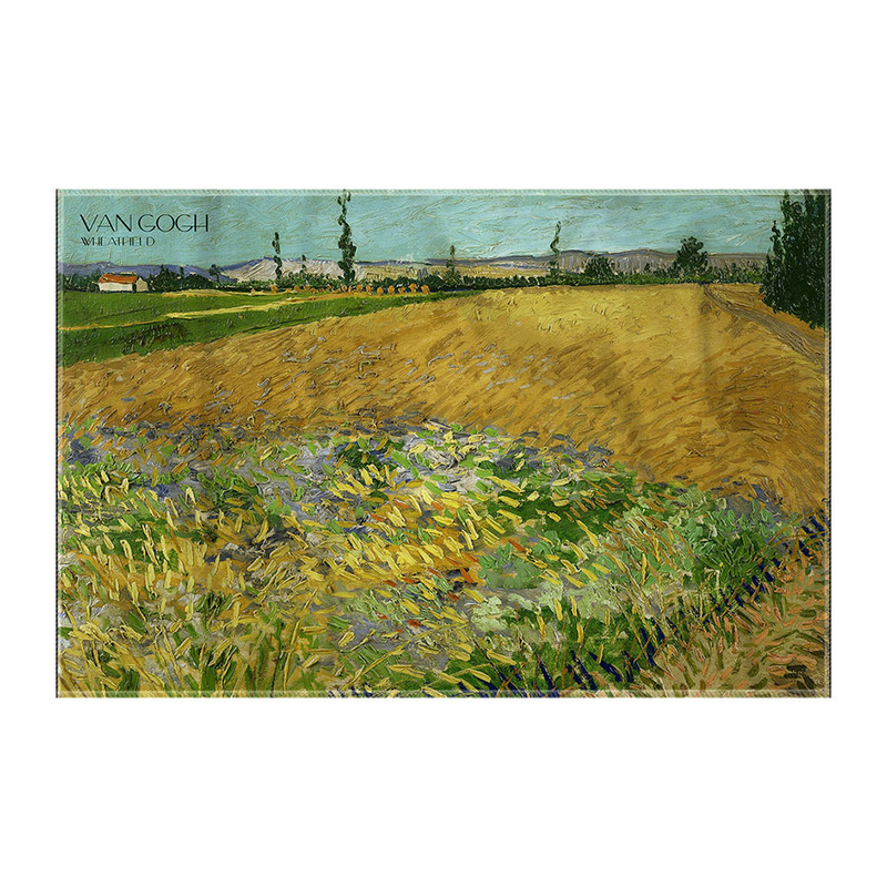 کاغذ کادو ترمه طراحان ایده مدل مزرعه گندم از ونگوگ کد art0002