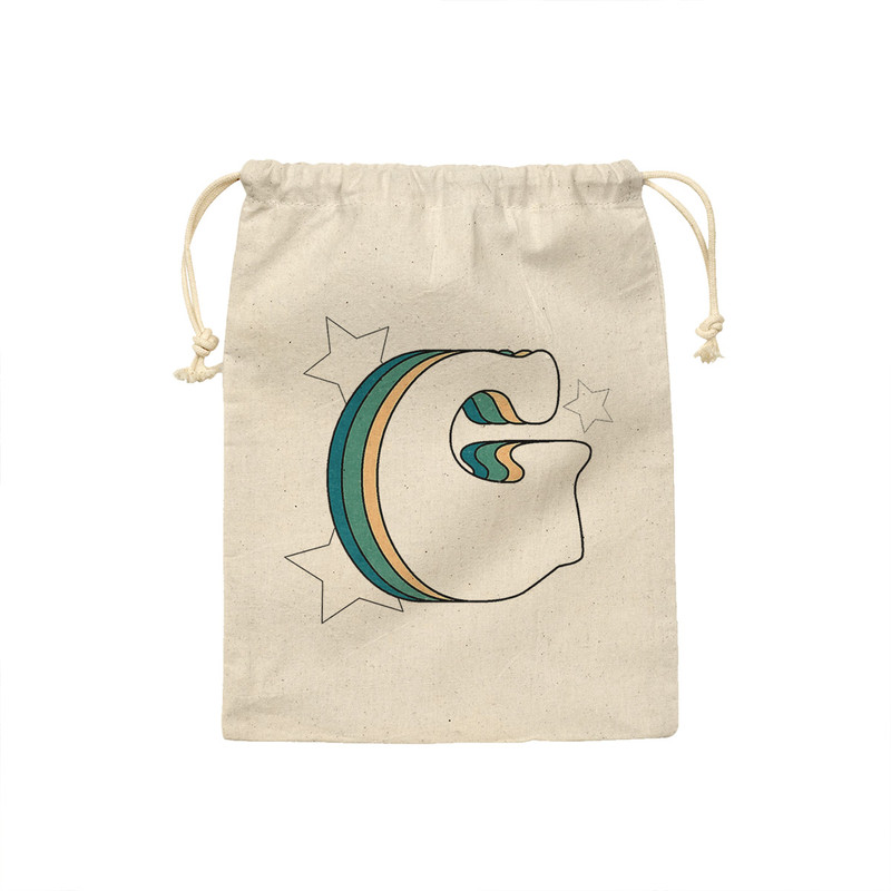 کیسه نان و سبزی ترمه طراحان ایده مدل حرف G رترو کد cfp2931 - M