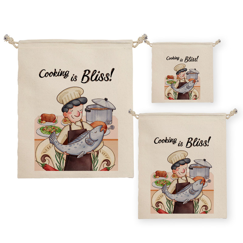 نظم دهنده ترمه طراحان ایده مدل کیسه بنددار بترن اشبزی کد job0058 بسته سه عددی