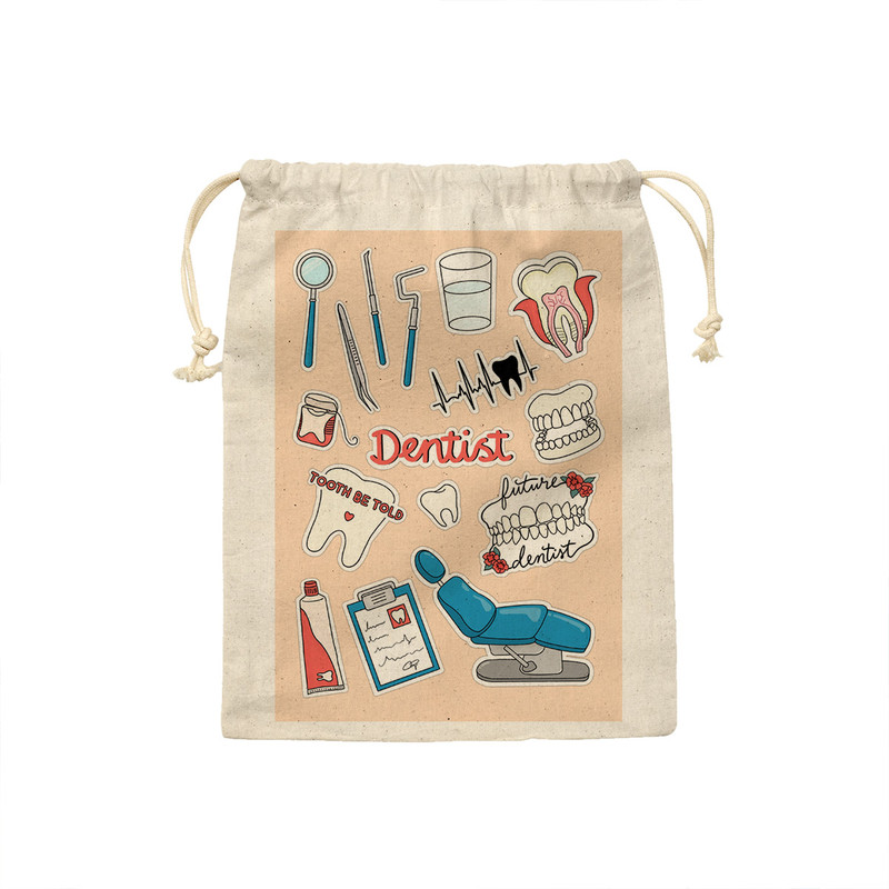 کیسه نان و سبزی ترمه طراحان ایده مدل پترن دندان پزشکی کد job0001 - S