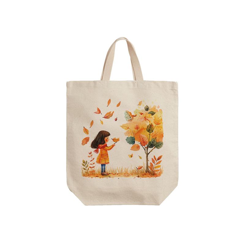 ساک خرید ترمه طراحان ایده مدل دختر در پاییز کد cfp2156 - S