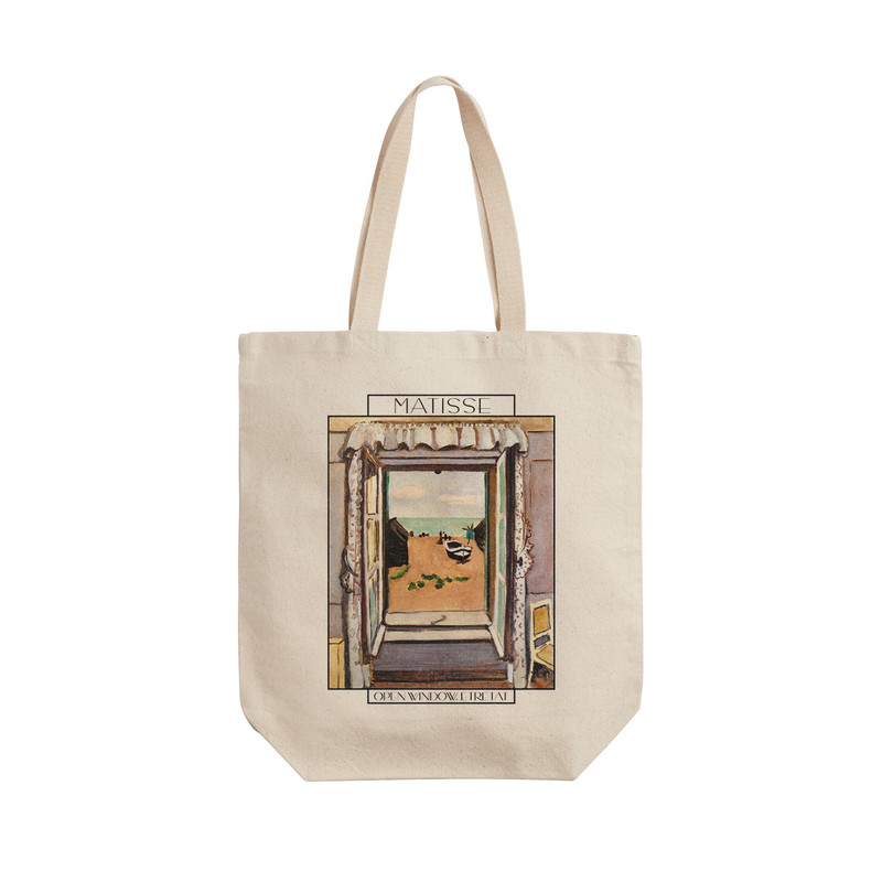 ساک خرید ترمه طراحان ایده مدل پنجره ی باز از ماتیس کد art0633 - L