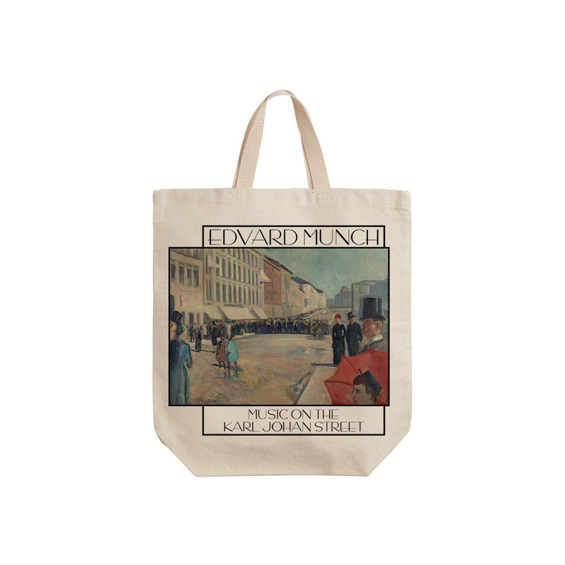 ساک خرید ترمه طراحان ایده مدل موسیقی در خیابان کارل یوهان از ادوارد مونک کد art0120 - S