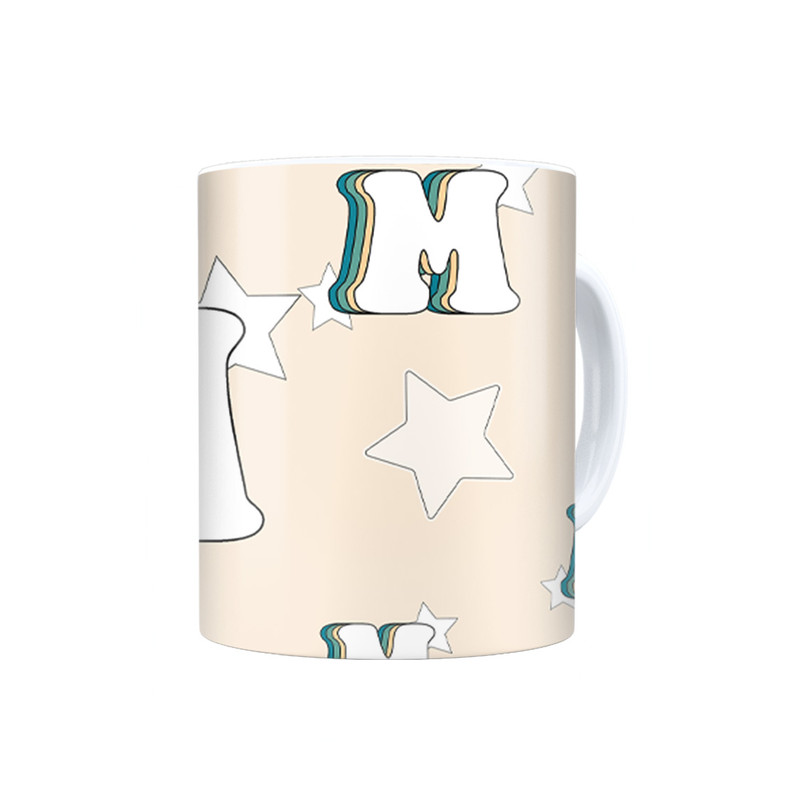 ماگ ترمه طراحان ایده مدل حرف M رترو کد cfp2937