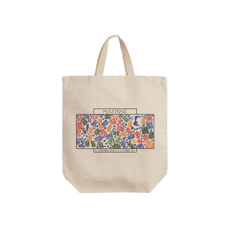 ساک خرید ترمه طراحان ایده مدل طوطی و پری دریایی از ماتیس کد art0619 - S