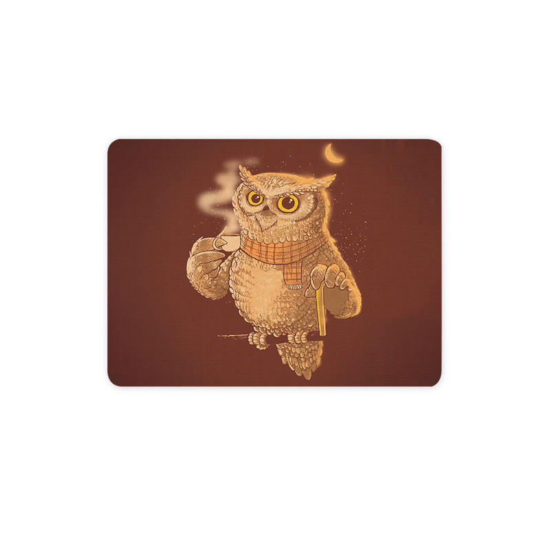 ماوس پد ترمه طراحان ایده مدل جغد قهوه نوش کد cfp1083