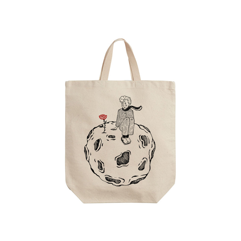 ساک خرید ترمه طراحان ایده مدل شازده کوچولو و گل کد cfp2026 - S