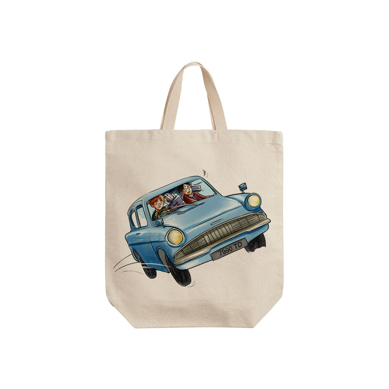 ساک خرید ترمه طراحان ایده مدل هری پاتر و ماشین کد cfp1580 - S