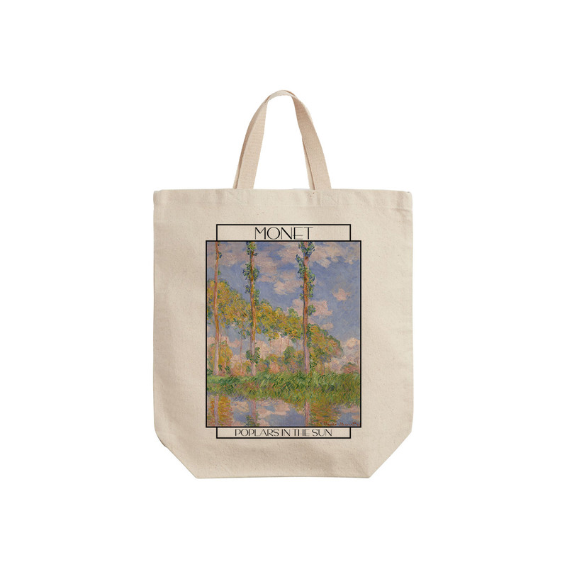 ساک خرید ترمه طراحان ایده مدل صنوبر ها در آفتاب از مونه کد art0227 - S