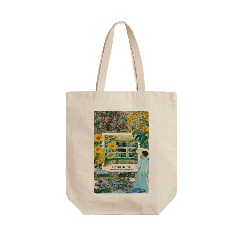 ساک خرید ترمه طراحان ایده مدل پترن کلود مونه کد strm01051 - L