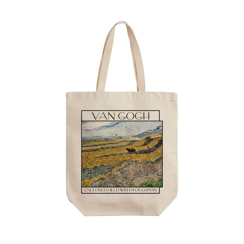 ساک خرید ترمه طراحان ایده مدل مزرعه از ونگوگ کد art0035 - L