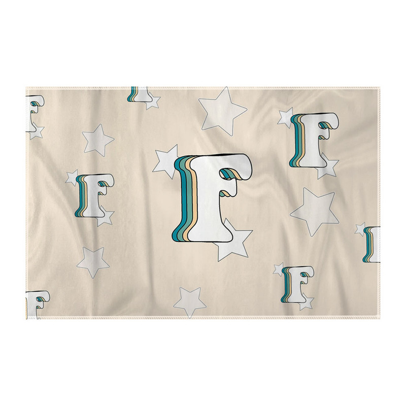 کاغذ کادو ترمه طراحان ایده مدل حرف F رترو کد cfp2930