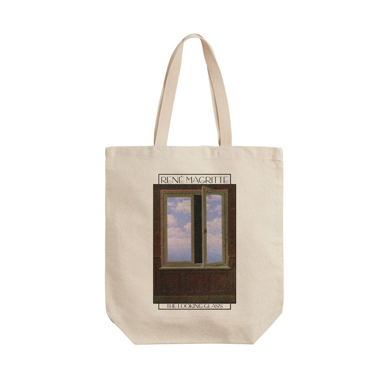 ساک خرید ترمه طراحان ایده مدل شیشه ی نگاه از ماگریت کد art0475 - L