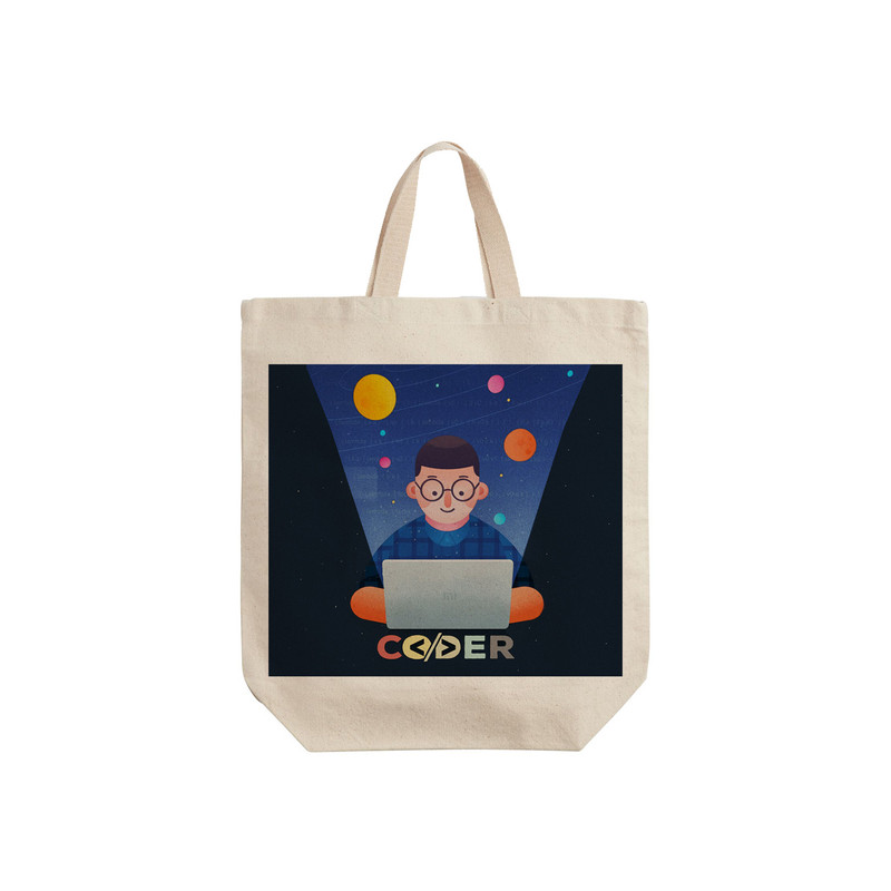 ساک خرید ترمه طراحان ایده مدل برنامه نویس کد 0085 - S