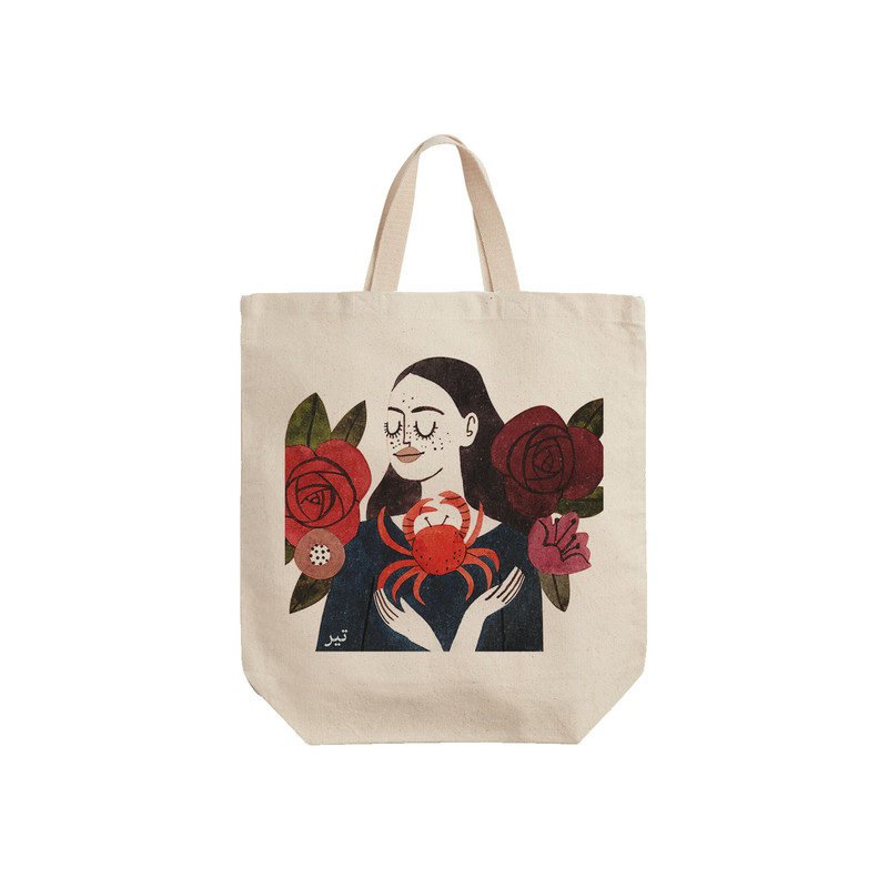 ساک خرید ترمه طراحان ایده مدل نماد ماه تولد تیر کد bsf004 - S