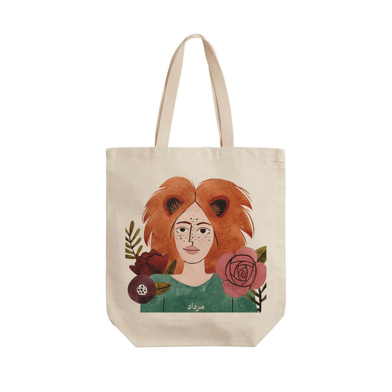 ساک خرید ترمه طراحان ایده مدل نماد ماه تولد مرداد کد bsf005 - L