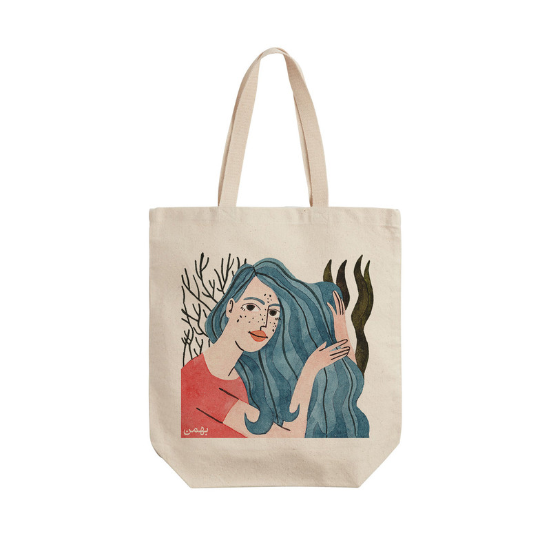 ساک خرید ترمه طراحان ایده مدل نماد ماه تولد بهمن کد bsf011 - L