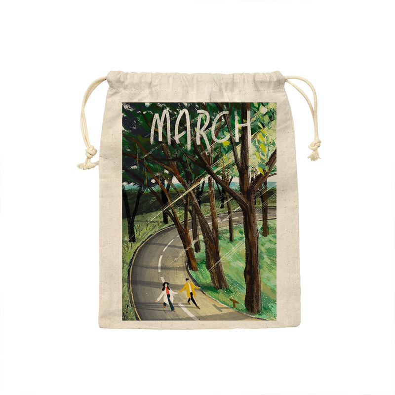 کیسه نان و سبزی ترمه طراحان ایده مدل طرح طبیعت گل گلی کد Strm0793 - S