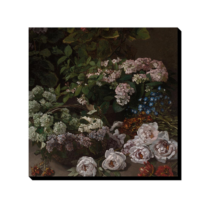 تابلو ترمه طراحان ایده طرح گل های بهاری از مونه کد art0217