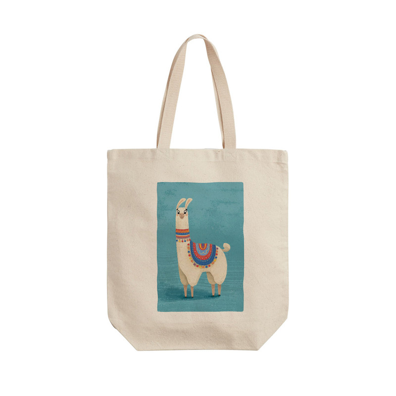 ساک خرید ترمه طراحان ایده مدل لاما بامزه کد strm1094 - L