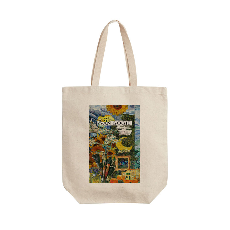 ساک خرید ترمه طراحان ایده مدل پترن ون گوگ کد strm01049 - L