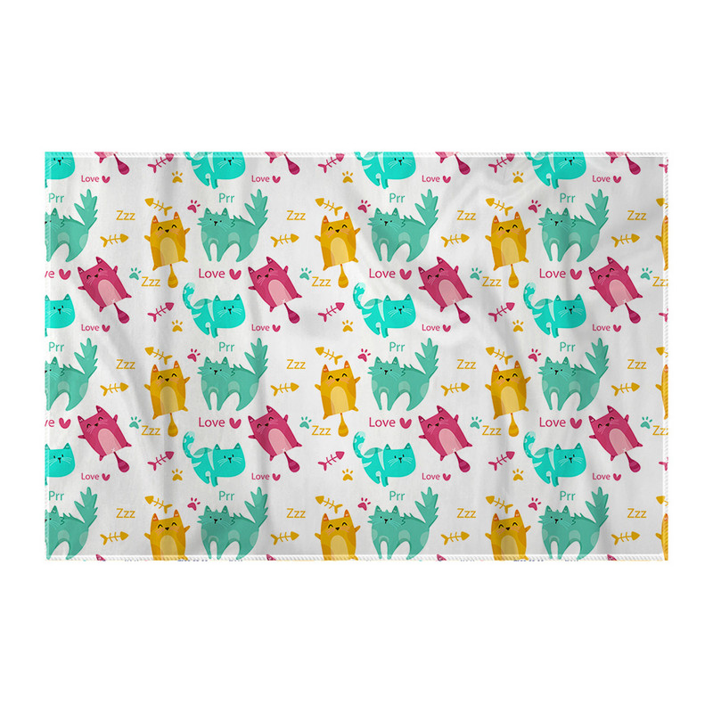 کاغذ کادو ترمه طراحان ایده مدل پترن گربه های شیطون کد strm0229