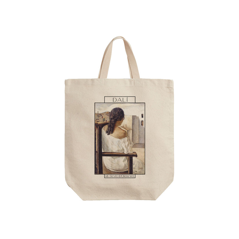 ساک خرید ترمه طراحان ایده مدل پرتره از دالی کد art0748 - S