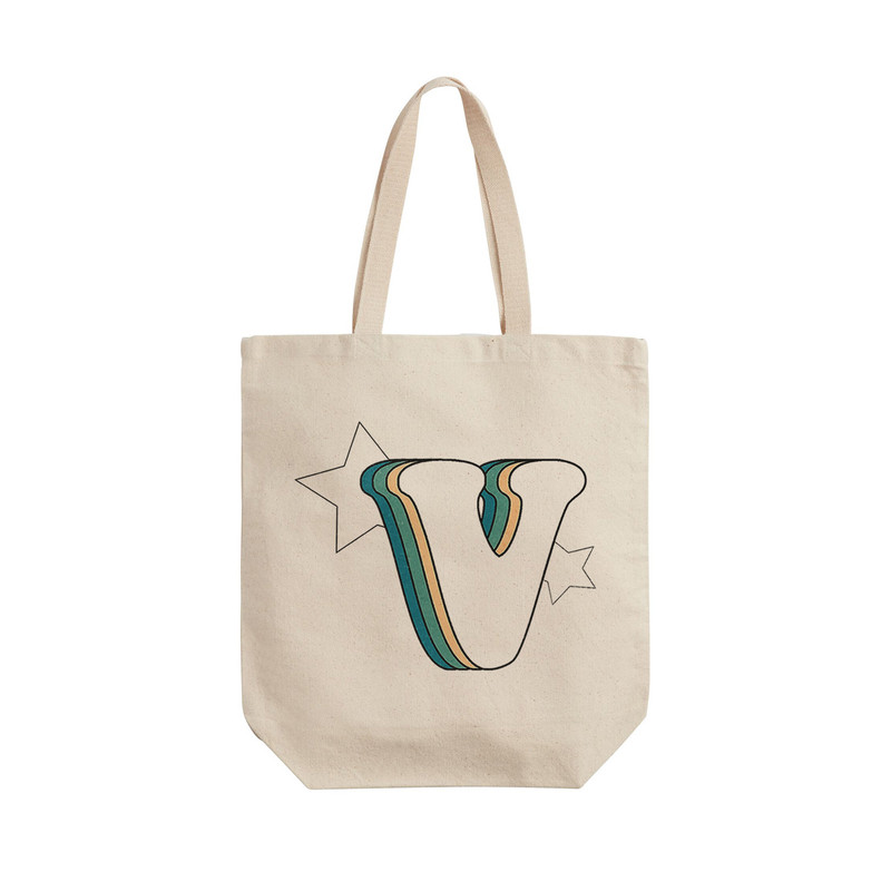 ساک خرید ترمه طراحان ایده مدل حرف V رترو کد cfp2946 - L