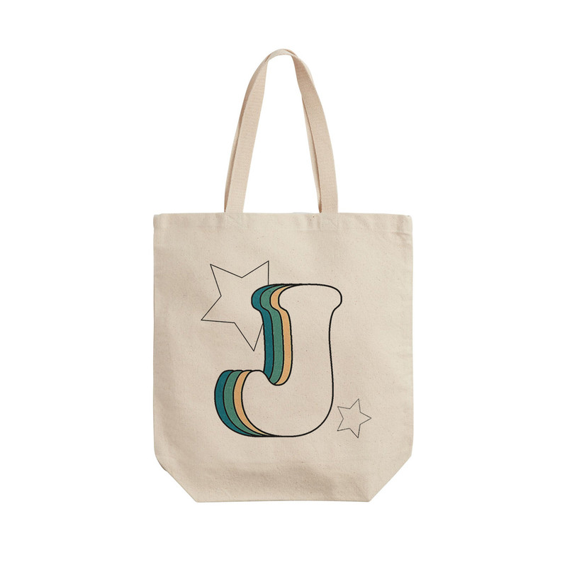 ساک خرید ترمه طراحان ایده مدل حرف J رترو کد cfp2934 - L