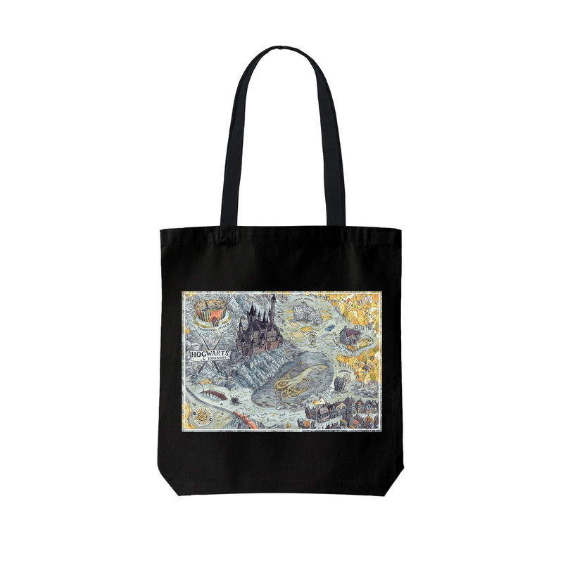 ساک خرید ترمه طراحان ایده مدل هری پاتر و نقشه ی مدرسه کد cfp1577 - L