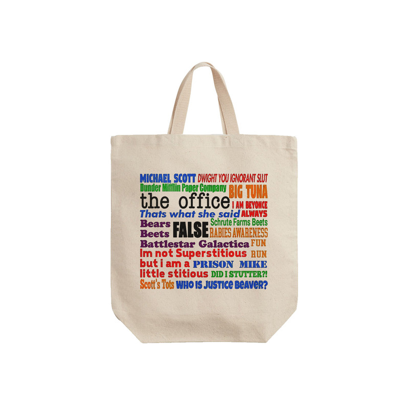 ساک خرید ترمه طراحان ایده مدل سریال آفیس کد cfp2654 - S