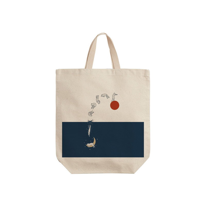 ساک خرید ترمه طراحان ایده مدل گربه شناگر کد strm0684 - S