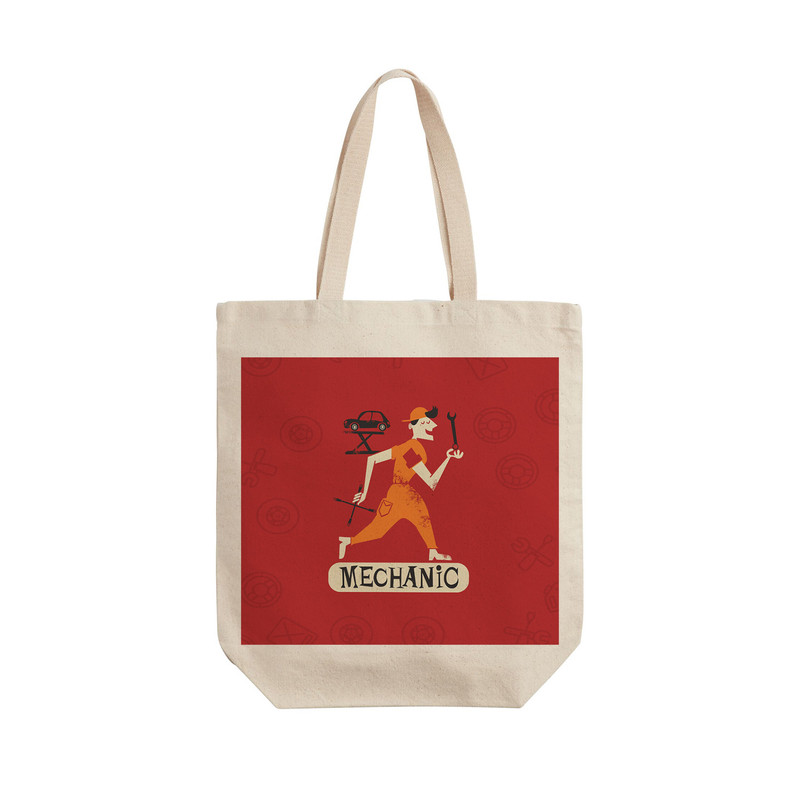 ساک خرید ترمه طراحان ایده مدل مکانیک کد 0068 - L