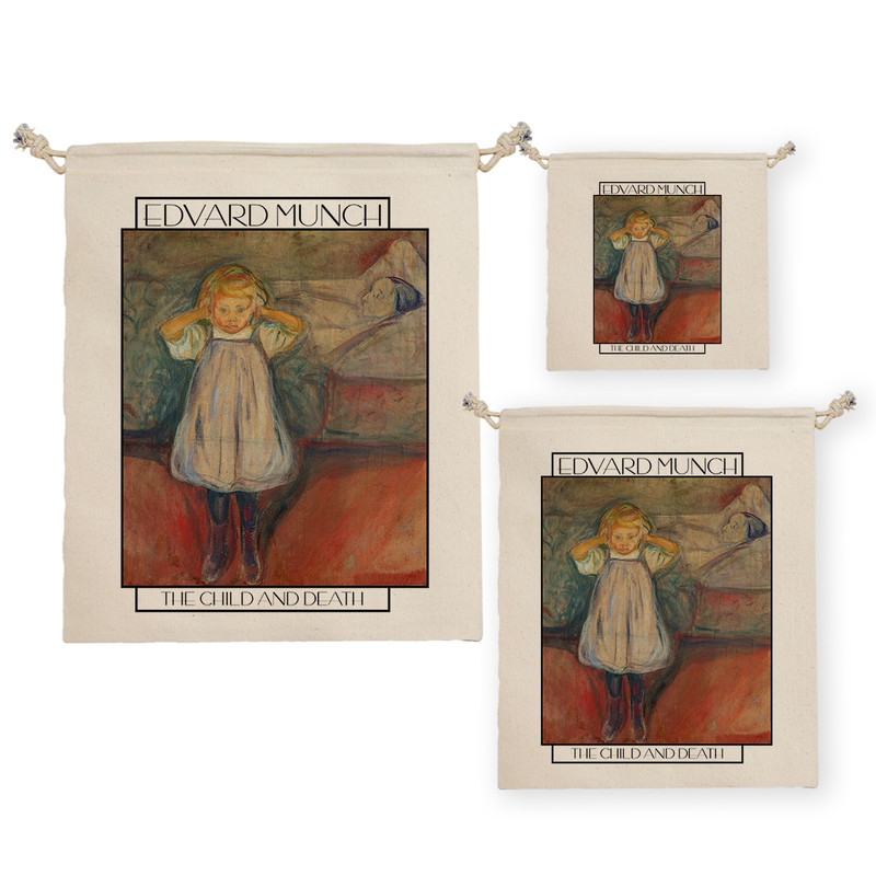 نظم دهنده ترمه طراحان ایده مدل کیسه بنددار کودک و مرگ از ادوارد مونک کد art0115 بسته سه عددی
