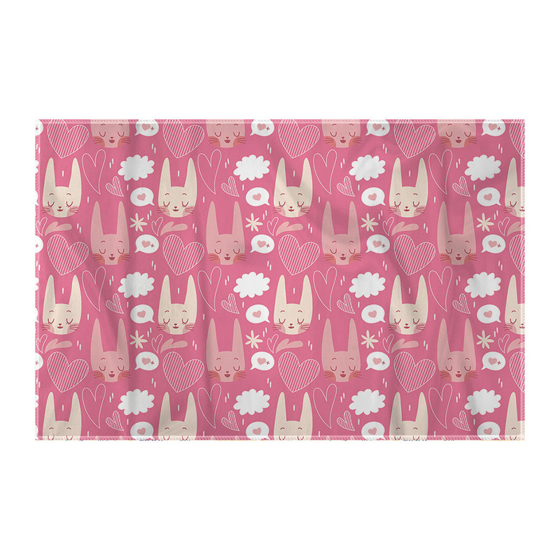 کاغذ کادو ترمه طراحان ایده مدل پترن خرگوش بامزه کد strm0148