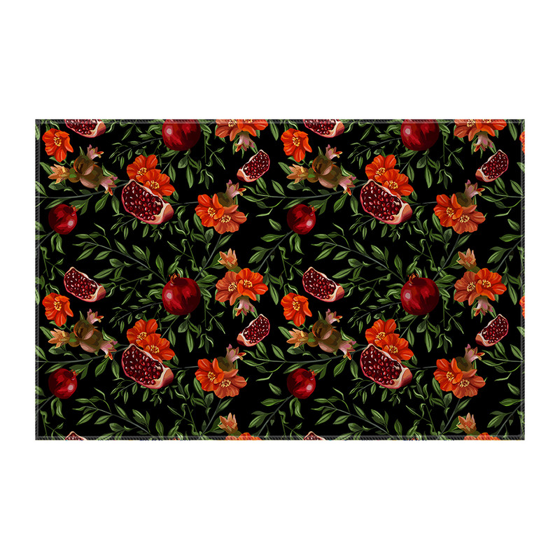 کاغذ کادو ترمه طراحان ایده مدل گل انار و انار یلدا کد cfp2100