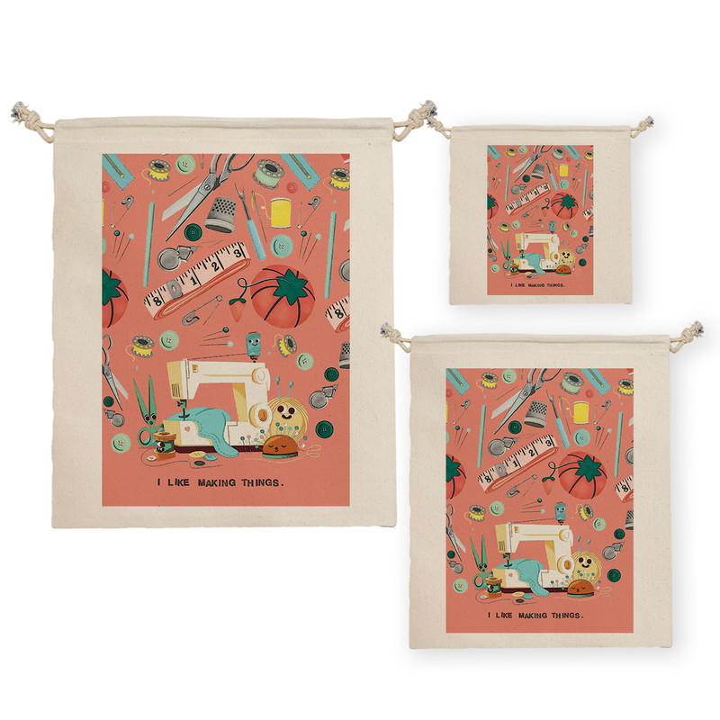 نظم دهنده ترمه طراحان ایده مدل کیسه بنددار خیاط کد job0024 بسته سه عددی